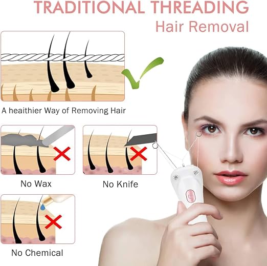 إزالة الشعر بالخيط الكهربائي للوجه